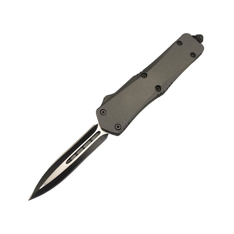 20240812161456.jpg Cuchillo automático OTF de 4 pulgadas - Mango negro y borde recto