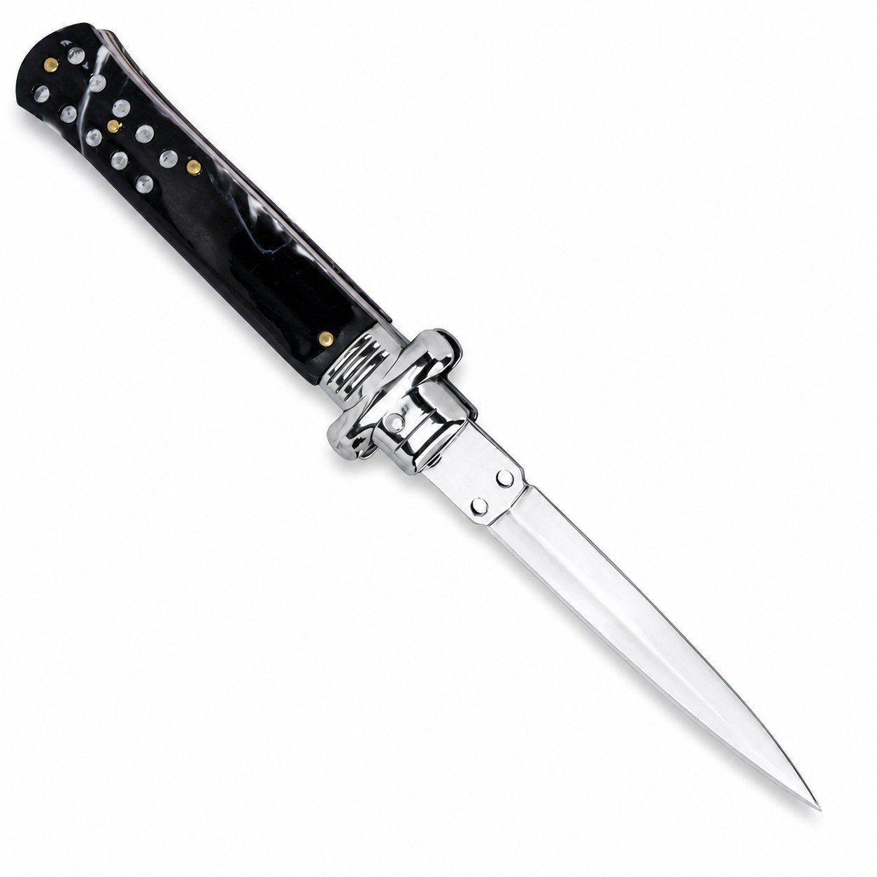 44700-main-white-clean.jpg Cuchillo Stiletto plegable multifuncional con abridor de cajas