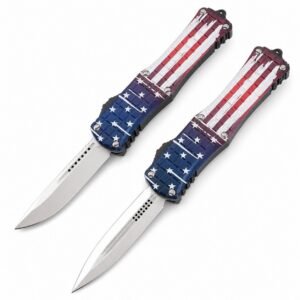 Cuchillo OTF con bandera de EE. UU. Microtech Hera