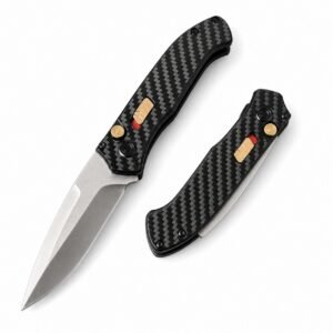 Cuchillo de apertura lateral con mango de fibra de carbono Buck 838