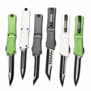 Cuchillo OTF de hoja negra Microtech Big Dragon Gen 3