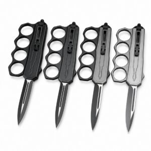 Los guantes de microtecnología saltan directamente al cuchillo Tiger OTF