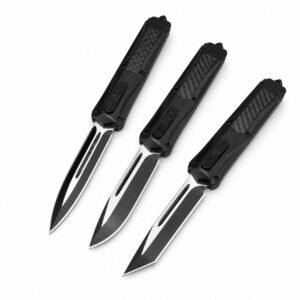 Cuchillo OTF OTF de fibra de carbono Butterfly 3300 con mango de zinc