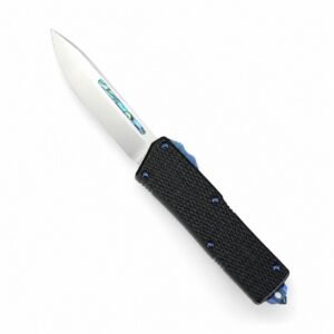 Cuchillo OTF con mango negro CobraTec Direct Jump edición especial